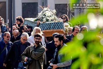 فیلم| مراسم تشییع پیکر هادی مرزبان