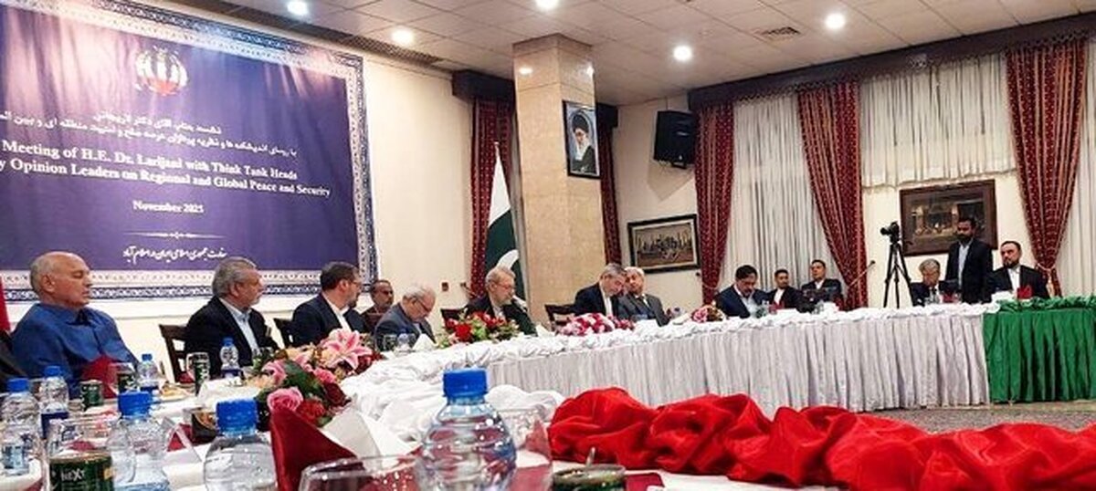 نشست لاریجانی با روسای اندیشکده‌های پاکستان