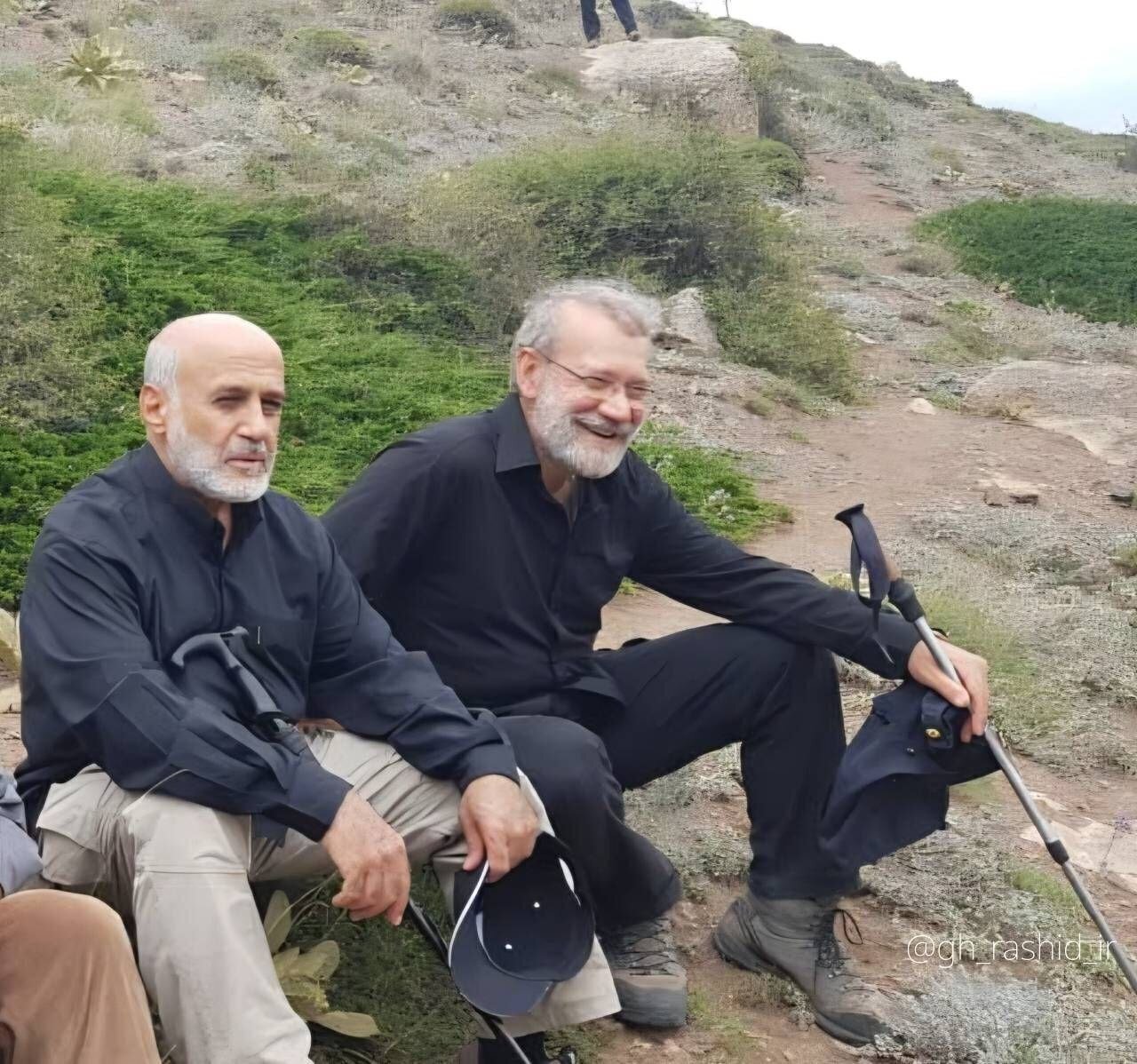 عکس| تصویری دیده نشده از شهید دکتر لاریجانی و سردار شهید غلامعلی رشید