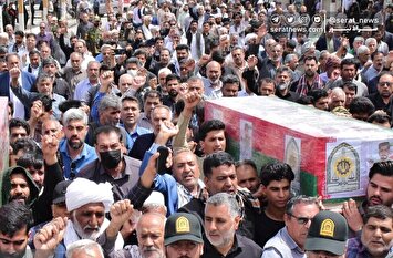 تصاویر| تشییع پیکر شهدای حادثه تروریستی سراوان در زابل