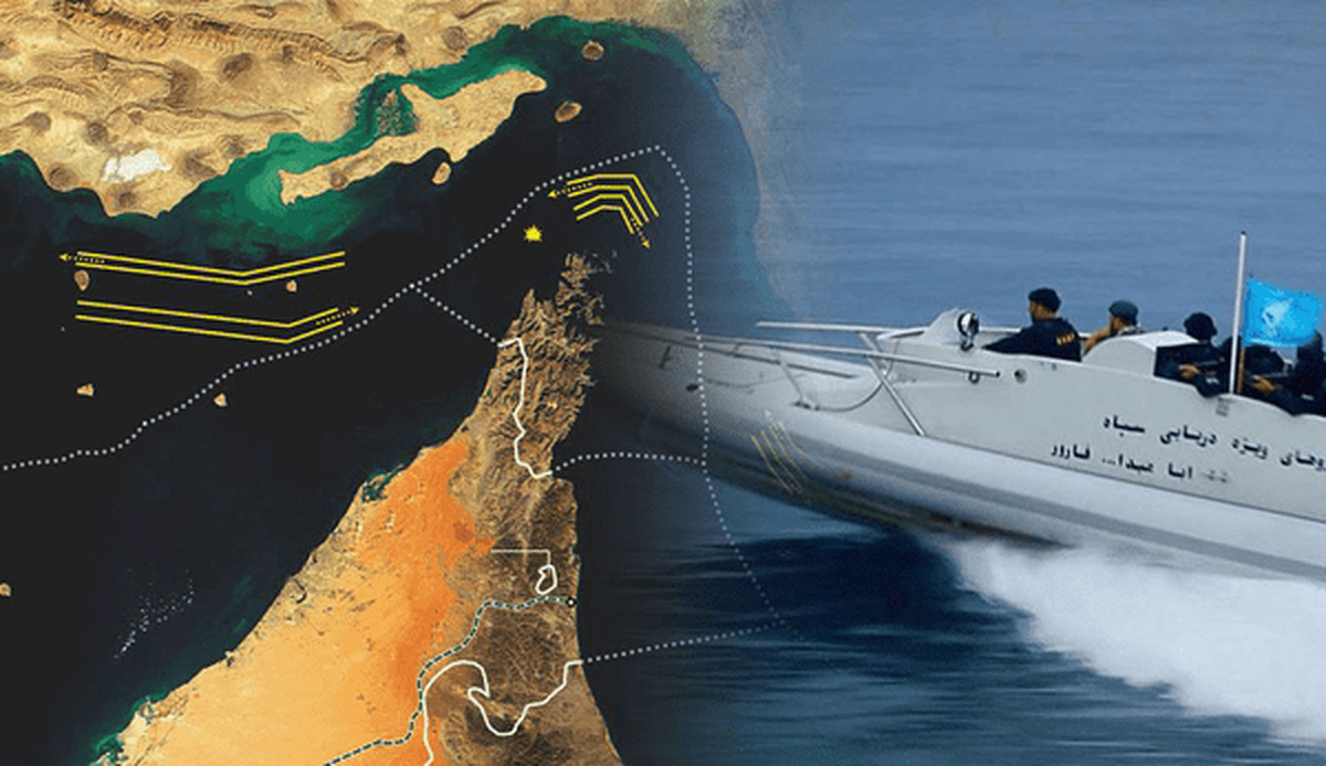 عکس| نظام جدیدی بر تنگه هرمز حاکم شد