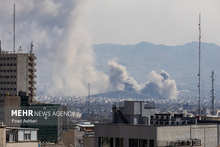 حمله هوایی صهیونی- آمریکایی به تهران