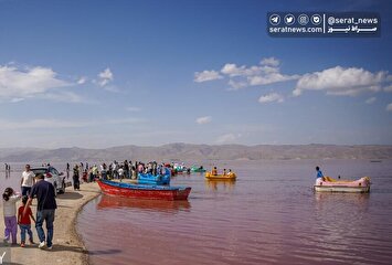 تصاویر| دریاچه مهارلو در شیراز