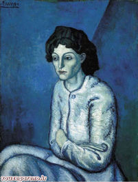 پابلو پیکاسو؛ زن دست به سینه؛ 1902

55در سال 2000 به قیمت 55 میلیون دلار به فروش رسید 