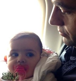 آرش مجیدی و دخترش میشا