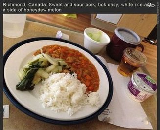 غذای یک بیمارستان درشهر ریچموند کانادا