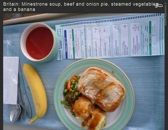 غذای یک بیمارستان درشهر ریچموند کانادا