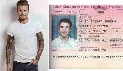  ديويد بكهام بازيكن انگليسي