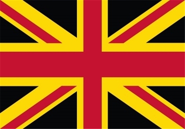  2- طرح بعدی علاوه بر ضربدر سیاه پرچم سینت دیوید بخش طلایی آنرا نیز درنظر می‌گیرد.