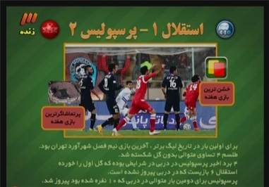 گزارشی از دربی هفتاد و نهم پخش شد.