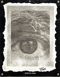 این تابلو هم از خرده موهای آقای فینک ساخته شده است.