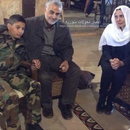 تنها عکس منتشر شده از قاسم سلیمانی در سوریه