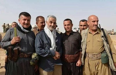 «حاج قاسم» در کنار رزمندگان کرد