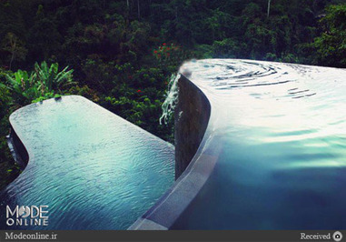 اندونزی،هتل بالی؛ این استخر دولبه ،در میان جنگلی بارانی قرار دارد.