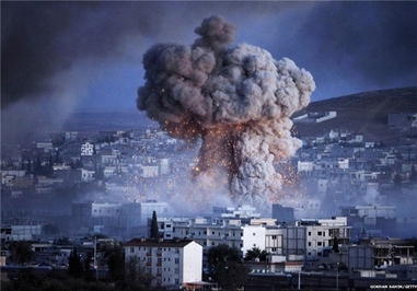 انفجار در شهر کردنشین کوبانی در مرز سوریه-ترکیه