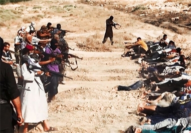 داعش سلاح‌های خود را به سمت نظامیان عراقی نشانه گرفته‌اند