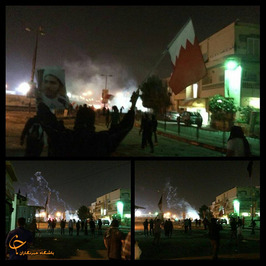 حمله نیروهای آل خلیفه به اعتراضات مسالمت آمیز