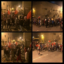 اعتراضات شب گذشته بحرین