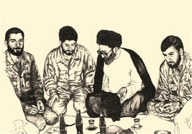 دیدار رهبر معظم انقلاب با فرماندهان جنگ