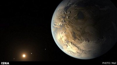 تصویر هنری از اولین دوقلوی زمین به نام Kepler-186f