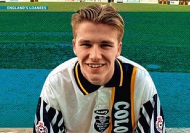 دیوید بکام در تیم پرستون در سال 1995