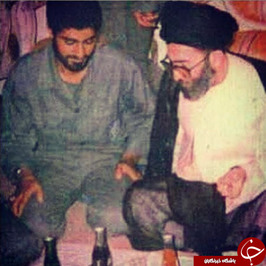 عکس قدیمی رهبر انقلاب در کنار سردار سلیمانی