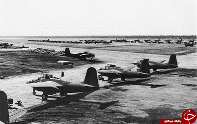 هواپیماهای جنگی آمریکا آماده برای کمک به شوروی در مکانی نامعلوم در آبادان