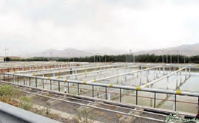 استخر آب‌های خروجی از تاسیسات آب سنگین در اراک