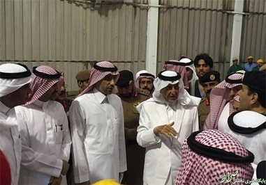 حضور امیر مکه در محل حادثه