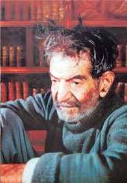  چهره استاد سید محمدحسین شهریار در کهنسالی  /عکس از استاد علی صادق نخجوانی