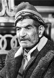 چهره استاد سید محمدحسین شهریار در کهنسالی  /عکس ازخ.صیامی