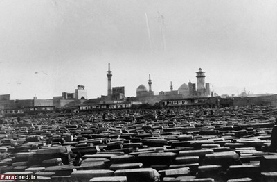 نمایی از قبرستان 