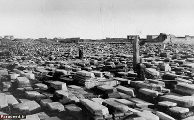  نمایی از قبرستان 