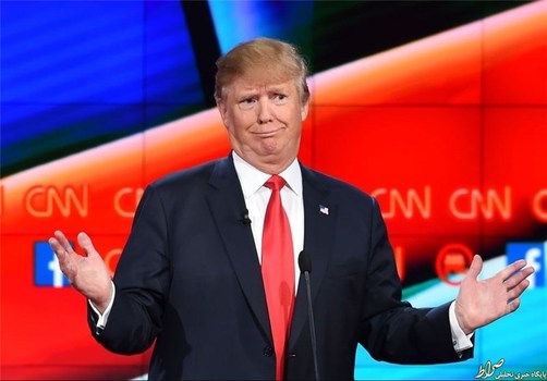  ژست دونالد ترامپ در مناظره نامزدهای جمهوریخواه