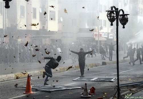  درگیری کردها با پلیس ترکیه در دیاربکر