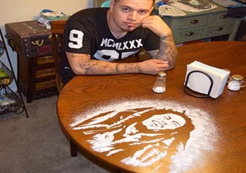  وقتی نمک جای مداد رنگی را می‌گیرد