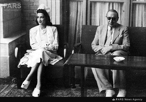 4- اشرف پهلوی درکناراحمد قوام معروف به «قوام السلطنه»