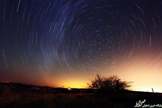 تصویری از ستاره قطبی که در ایالت آریزونا آمریکا گرفته شده است.