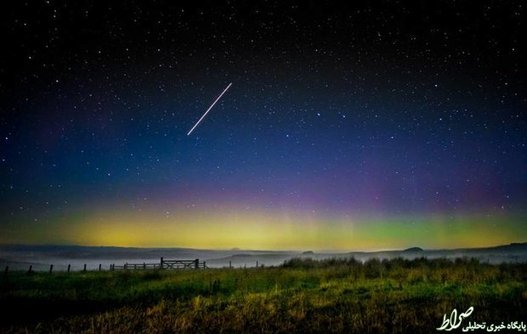 تصویر شفق قطبی در نورتامبرلند انگلیس