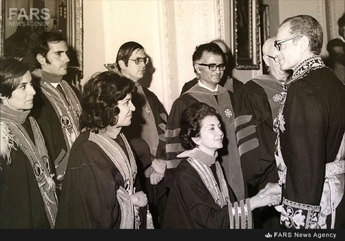 شاه، سمین رجالى رئیس مدرسه عالى شمیران، احمد على مسعود انصارى معاون مدرسه عالى شمیران