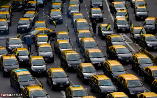 اعتصاب رانندگان تاکسی در بوئنوس آیرس، آرژانتین