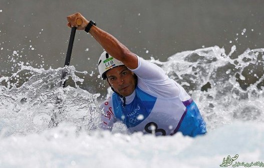 ریچار مرجان لیبیایی در مسابقات قایقرانی. 