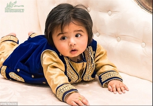  پارچه ابریشم مخملی همراه با طلا و نقره برای زینت کودک