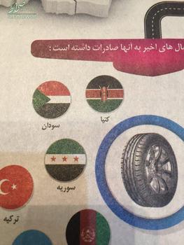 پرچم تروریست های سوری در روزنامه دنیای اقتصاد