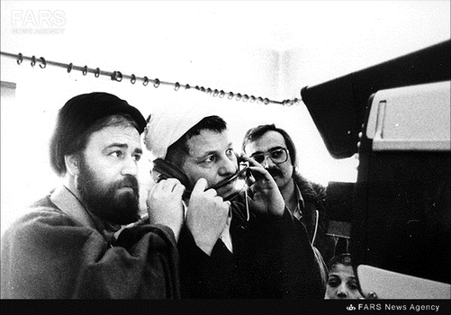 آبادان، آیت الله اکبر هاشمی رفسنجانی در کنار شهید سید مجتبی هاشمی و برخی اعضای گروه فدائیان اسلام - 1359