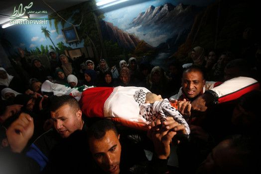 تشییع پیکر شهید 32 ساله فلسطینی