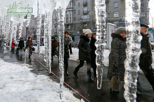 قندیل‌های یخی - کی‌یف اوکراین