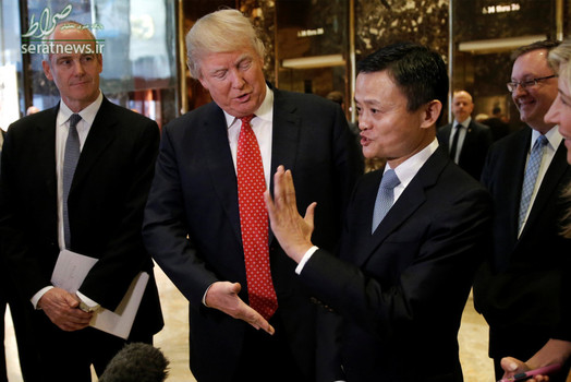 دیدار دونالد ترامپ رییس جمهور منتخب آمریکا با جک ما رئیس گروه علی بابا