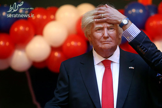 رونمایی از مجسمه مومی دونالد ترامپ رییس جمهور جدید آمریکا در مادرید اسپانیا