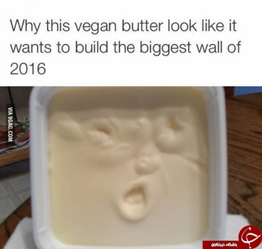 شمایلی شبیه به ترامپ روی کَره